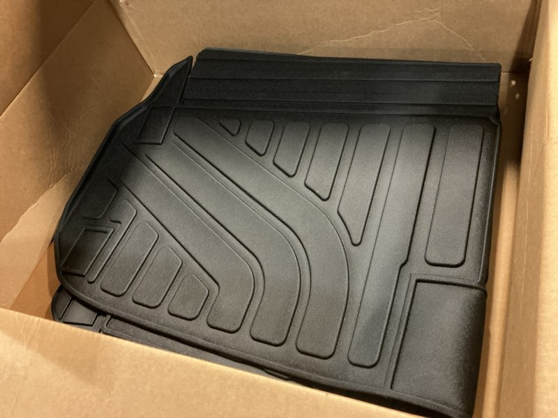 Condition photo showing Good Condition for powoq 7 seats cargo mat compatible with 2013-2020 nissan pathfinder trunk mat 13 infiniti jx35 cargo liner 14-20 infiniti qx60 tpe trunk liner replacement for 2013-2020 pathfinder accessories trunk mat with backrest mat