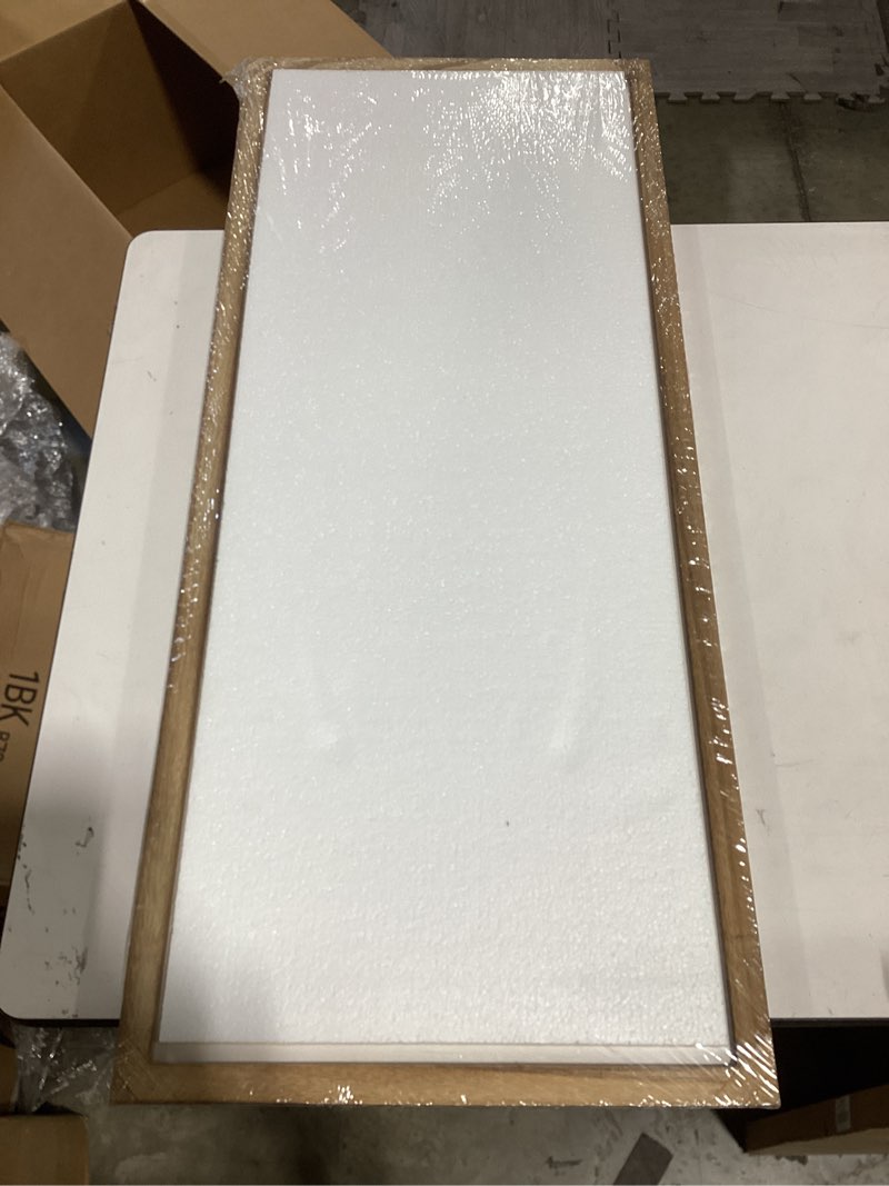 Condition photo showing As Is for 12x36 picture frame, classic brown 12 x 36 panoramic poster frame for horizontal or vertical wall mounting, 1 pack brown 12x36