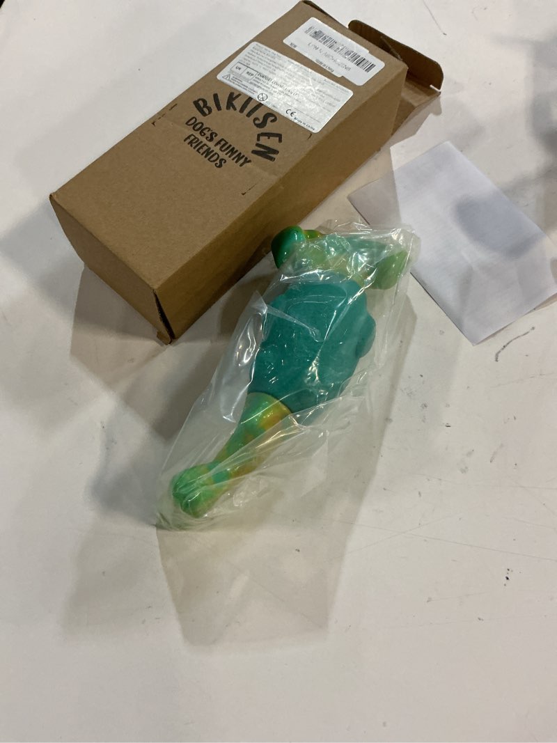 Condition photo showing item condition for Dog Toys for Aggressive Chewers, Interactive Dog Chew Toys for Large Dogs, Squeaky Chew Toys to Keep Them Busy, Tough Toys for Medium/Large Breed (Green) Green Hammerhead Shark