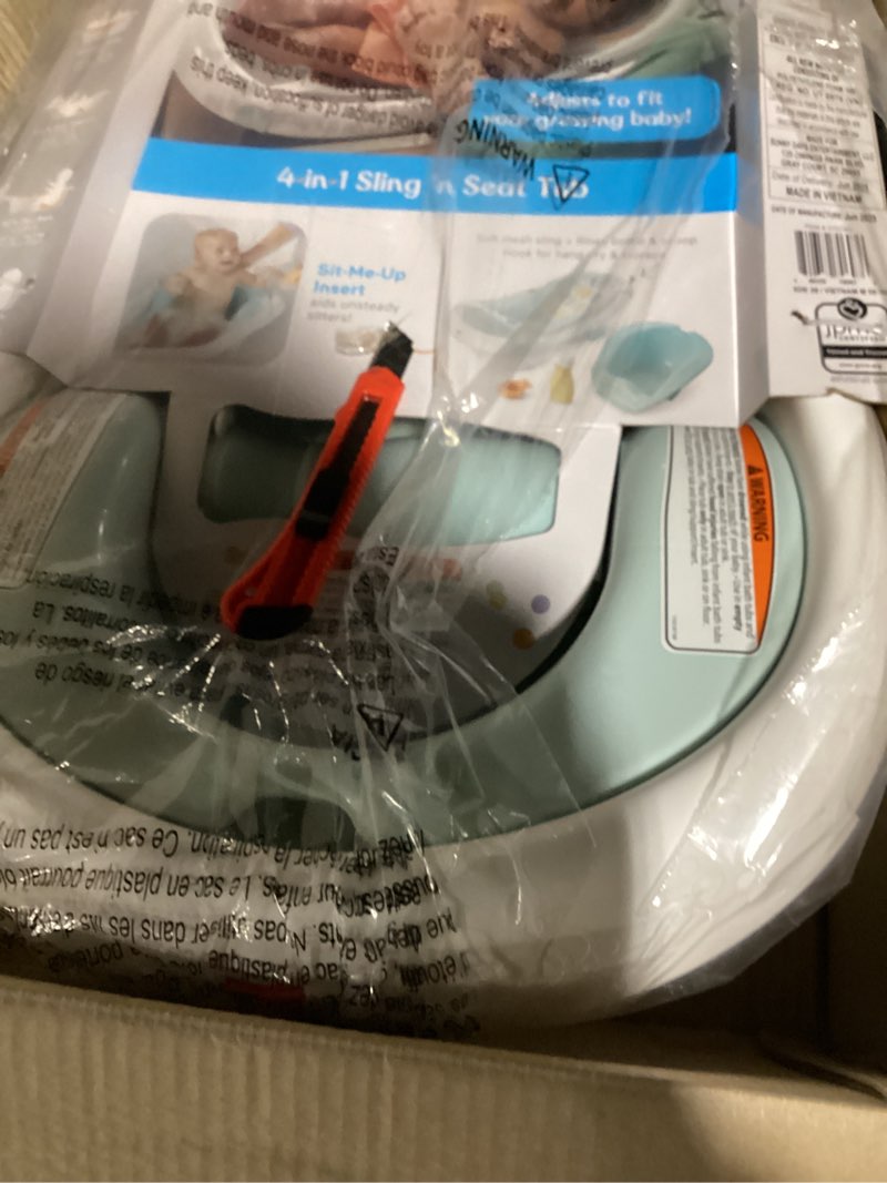 fisher-price™ baby to toddler bath 4-in-1 sling 'n seat tub with removable infant support and 2 toys