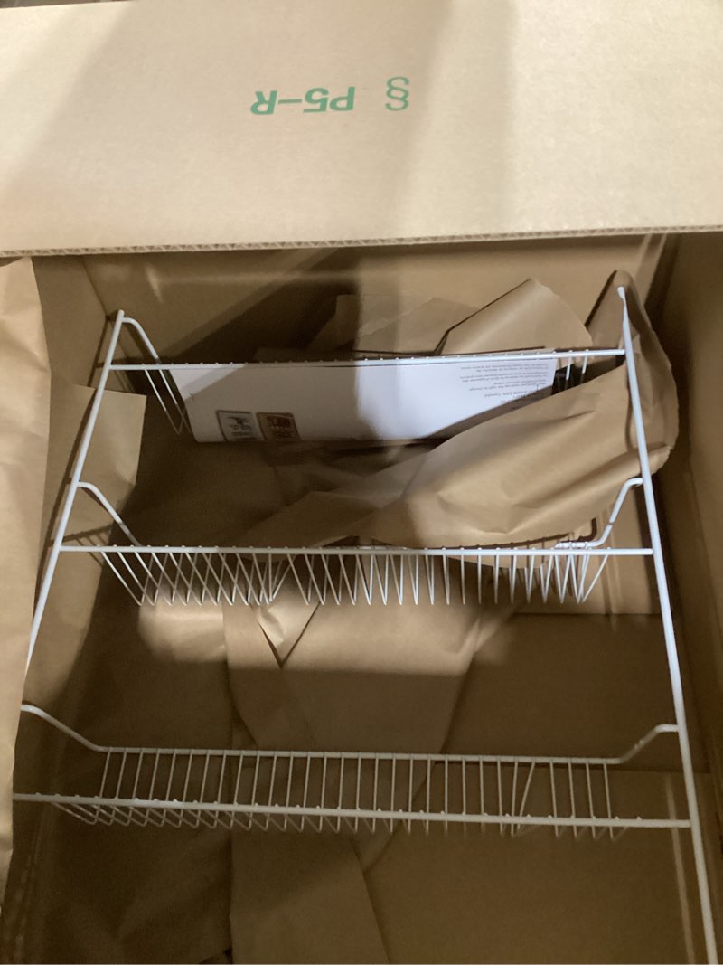 Condition photo showing Good Condition for ClosetMaid 8033 4-Tier Wall Rack, 18.75" W x 25.75" H x 5" D, White 18-Inch Wide 4-Tier