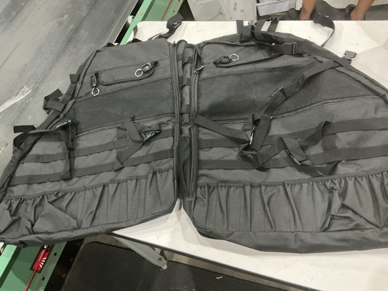 Condition photo showing As Is for 2pcs left&right roll bar storage cargo bag cage trunk for jeep wrangler 