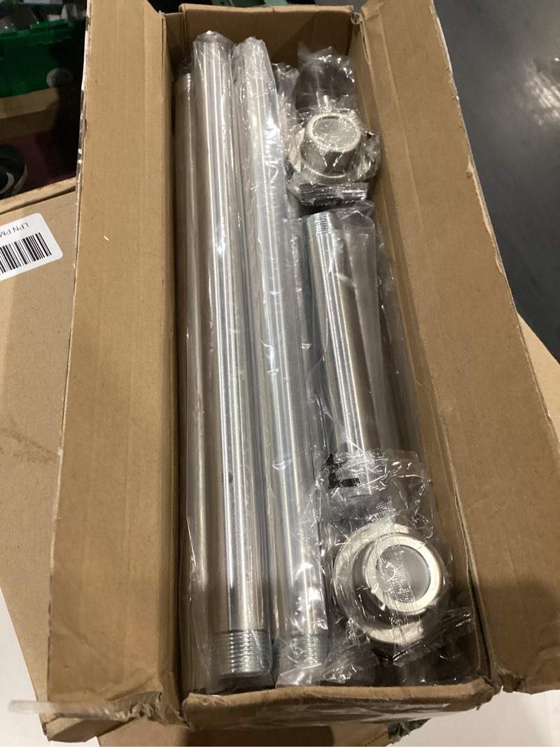 Condition photo showing New/Like New for Shower Curtain Rod, 1" Diameter Heavy Duty Tension Shower Rod, Non Slip Adjustable 28-102 inch No Drill Shower Curtain Rods Spring Tension For Bathroom, Shower Stall, No Rust, Brushed Nickel 28-102 Inches Brushed Nickel