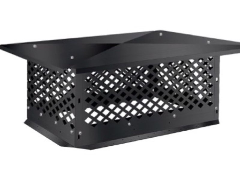 Chimney Cap 14" x 19", Chimney Cover, Bottom Installation Method Adjustable to Fit Outside Existing 