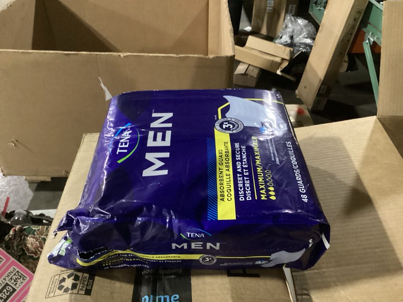 Condition photo showing Good Condition for Tena Incontinence Guards for Men, Moderate Absorbency,144 Count 48pck x3