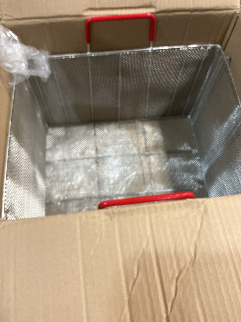 Condition photo showing Good Condition for Sawysine Stainless Steel Pasta Basket, 16 Inch Large Rectangle Pasta Boil & Strainer Basket for Kitc