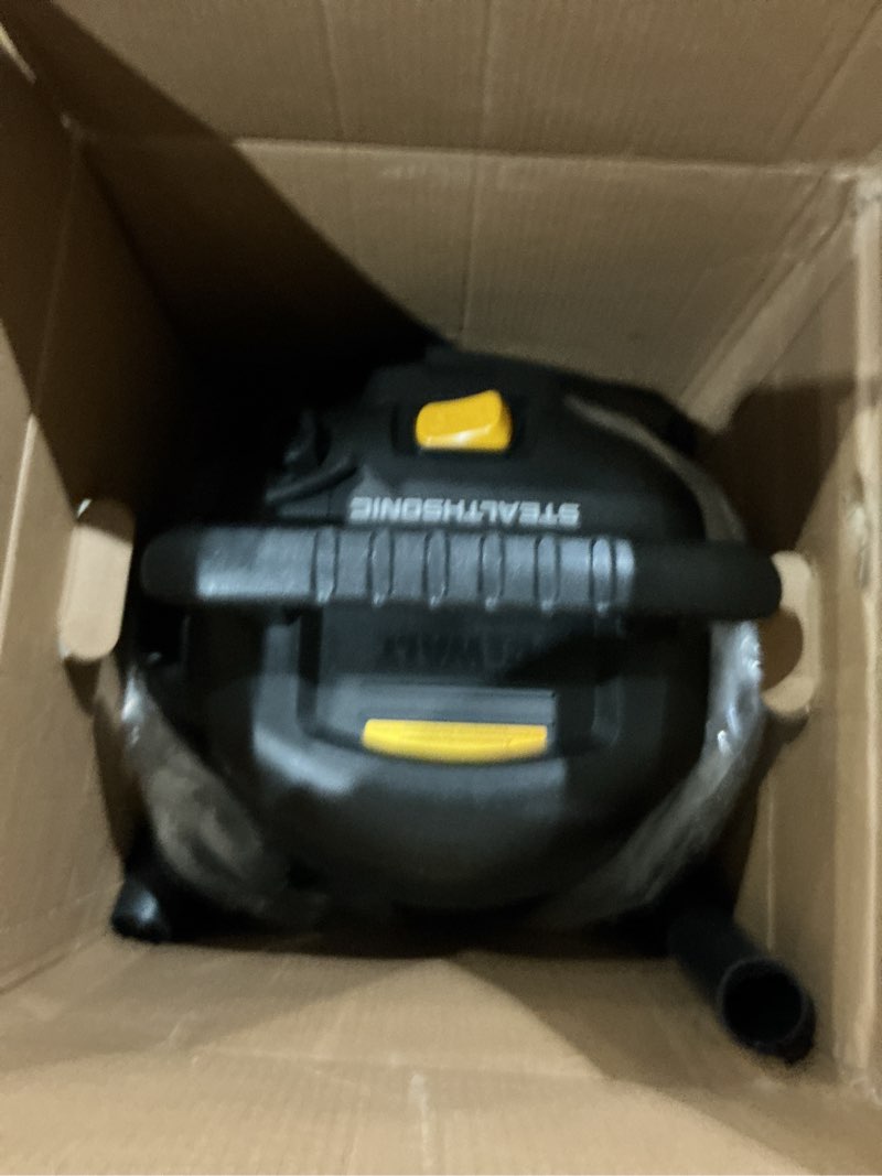 Condition photo showing Good Condition for dewalt 10 gal stealthsonic shop vacuum wet and dry, 5hp heavy-duty stainless steel shop vac, ultra-q