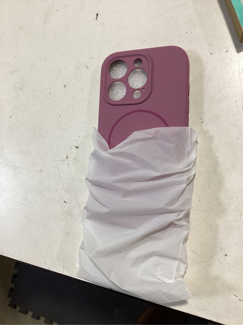 Condition photo showing Good Condition for miracase magnetic for iphone 16 pro case, [soft anti-scratch microfiber lining], compatible with magsafe, liquid silicone case shockproof drop protection phone case for 16 pro,blackcurrant blackcurrant iphone 16 pro