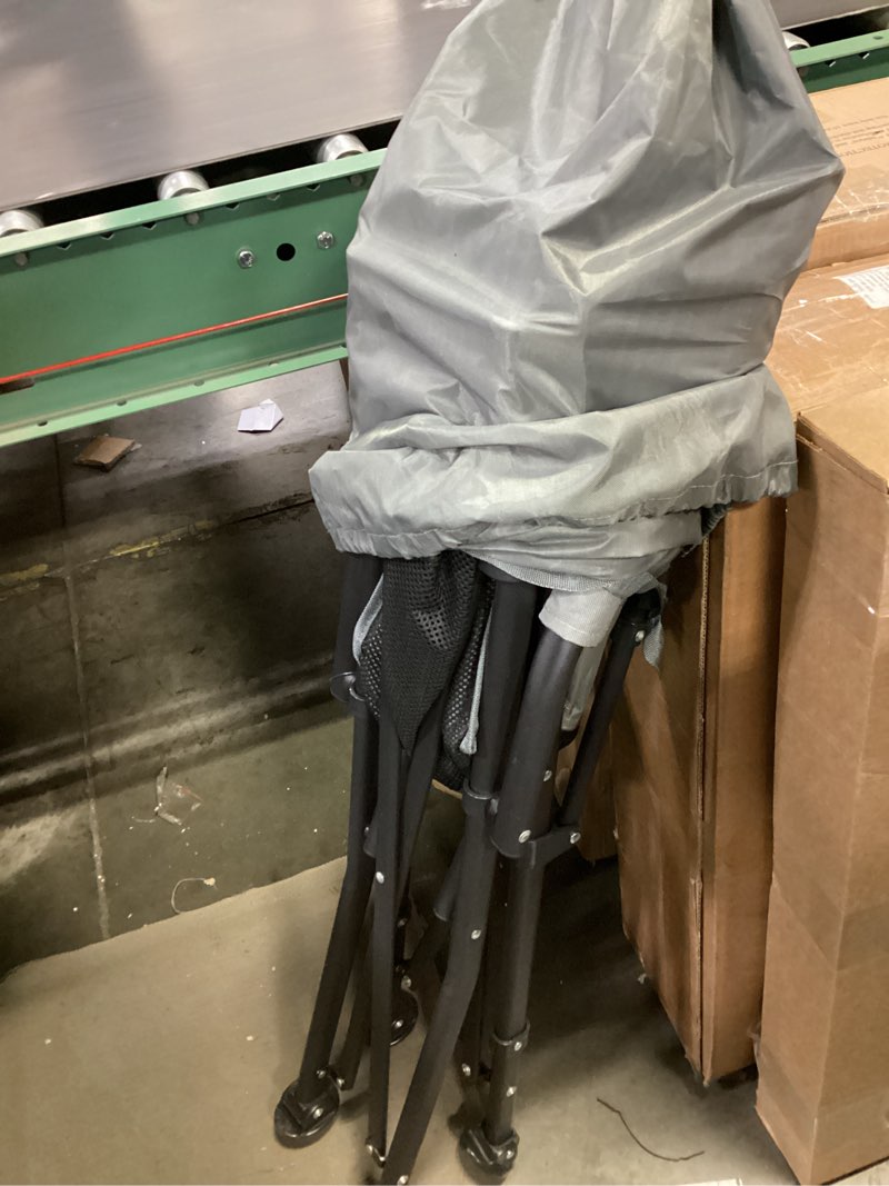 Condition photo showing Good Condition for Heated Camping Chair for Adults, Heats Back and Seat, 3 Heat Levels, Fully Padded Heated Folding Chair for Outdoor Sports with Cup Holder, Rich Pockets, Battery NOT Included Grey