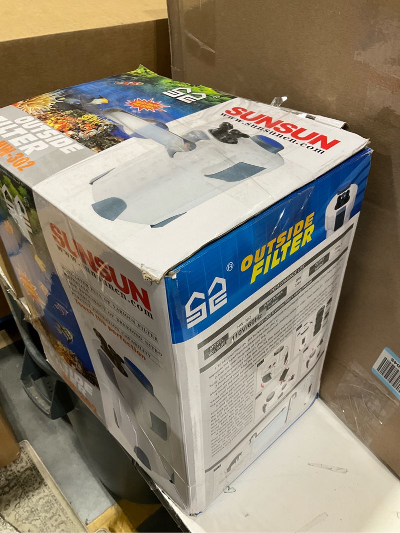Condition photo showing As Is for sunsun hw302 265gph pro canister filter kit