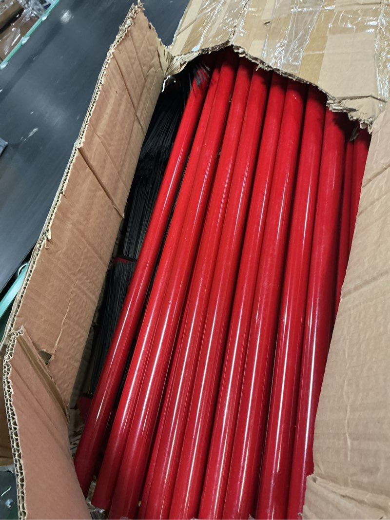 Condition photo showing Good Condition for willbond 20 pcs heavy duty broom outdoor indoor commercial angle brooms bulk for courtyard garage lobby mall market floor home kitchen room office pet hair rubbish 54 inch (red)