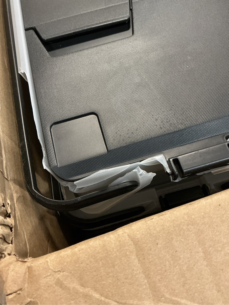 Condition photo showing As Is for iris usa file box file organizer w/wing lid for letter/legal file, water resistant document box, bpa-free plastic storage bin organizer with handles, stackable, nestable, clear 18 qt. 4pack