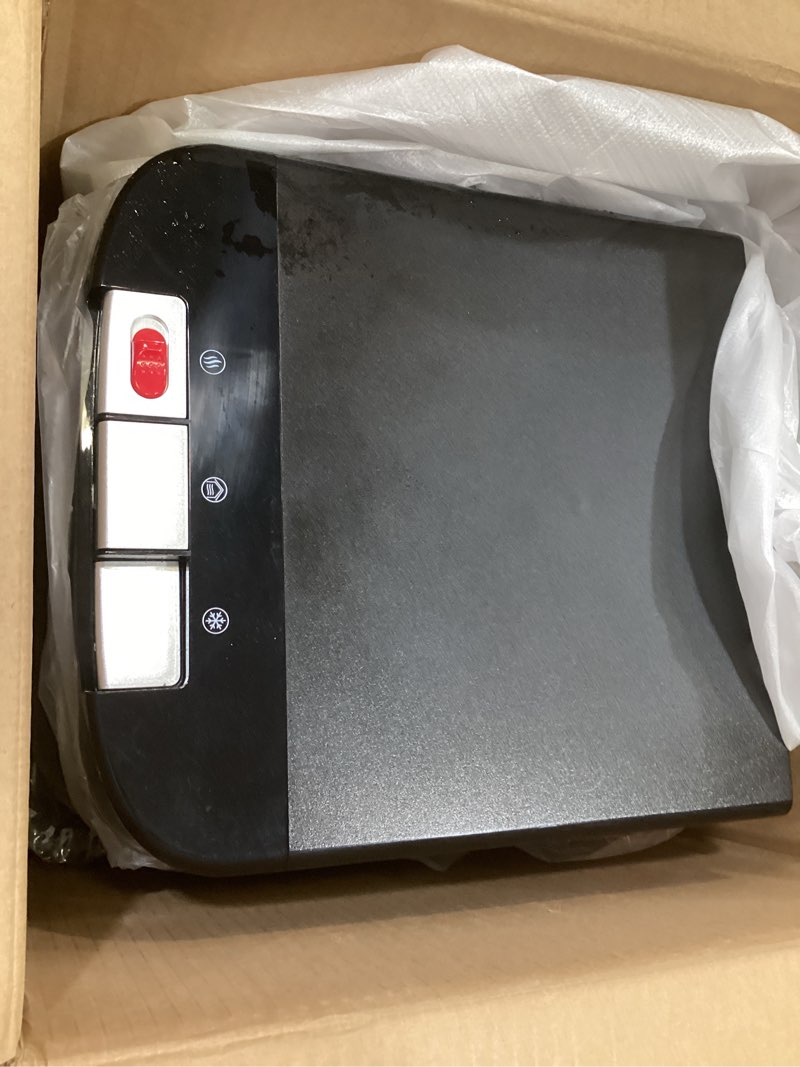 Condition photo showing As Is for brio bottom loading water cooler dispenser for 5 gallon bottles - 3 temperatures with hot, room & cold spouts, child safety lock, led display with empty bottle alert, stainless steel