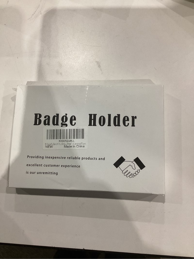 Condition photo showing New/Like New for 3 Pack Sliding ID Badge Holder Hard Black Horizontal Plastic Card Case Protector Pouch with Clear Window for School ID Credit Cards Proximity Driver’s Passes Car Key Cards and Licenses Christmas Gift