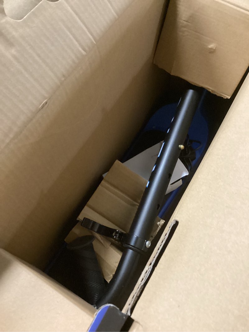 Condition photo showing As Is for Aero iSporter Kids Electric Scooter | Hand Acceleraor & LED Lights | Electric scooters for Boys Girls Ages 6-12 | Rubber Deck Mat, Battery Indicator& Adjustable Heights G6-Blue