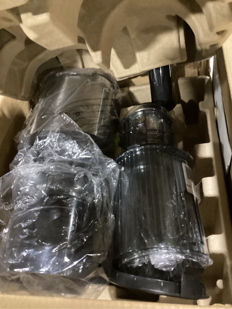 Condition photo showing New/Like New for AMZCHEF Cold Press Juicer, Juicers Machines - Wide Mouth & Large Feed Chute for Whole Fruits & Vegetables, Stainless Steel Slow Masticating Juice Easy to Clean, Large Auger, Double Strainers Silver Upgraded Wide Mouth & Large Feed Chute