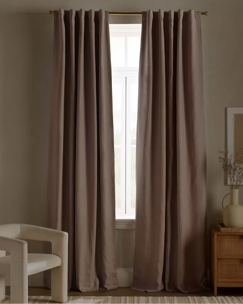 european linen true blackout curtain 48in x 96in 122cm x 244cm