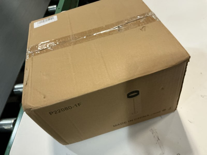 Condition photo showing New/Like New for Floor Lamp with Bamboo and Linen Fabric Lampshade, Adjustable Color Temperature Floor Lamp with 6W Bulb, Boho Standing Lamp for Livingroom, Bedroom, Office