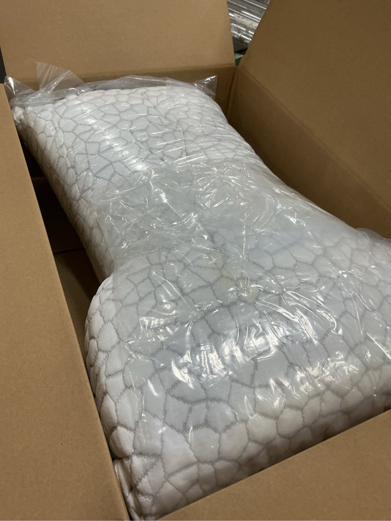 Condition photo showing Good Condition for Cooling Pillow Queen Size Set of 2, Adjustable Bed Pillows for Sleeping, Luxury Shredded Memory Foam Pillows 2 Pack,Soft Yet Supportive Firm Pillow for Side,Back,Stomach Sleepers,Gifts for Hot Sleeper Queen (2 Count) Original White (Cooling)