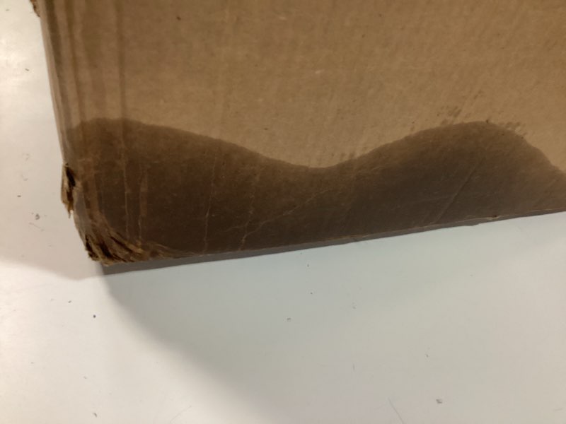 Condition photo showing As Is for lg 6,000 btu window air conditioner, cools 250 sq.ft. (10' x 25' room size), quiet operation, electronic control with remote, 2 cooling & fan speeds, 2-way air deflection, auto restart, 115v 6000 btu electronic & standard bright white