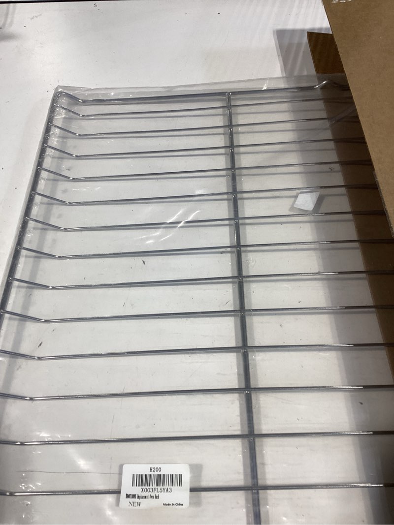 Condition photo showing New/Like New for wb48t10095 oven rack for ge range oven stove wire rack replacement 23.75" x 17.4", wb48k5019 ap5665850 ps249547 wb48k0001 wb48k4 for ge hotpoint gas range oven wire rack 1 pack