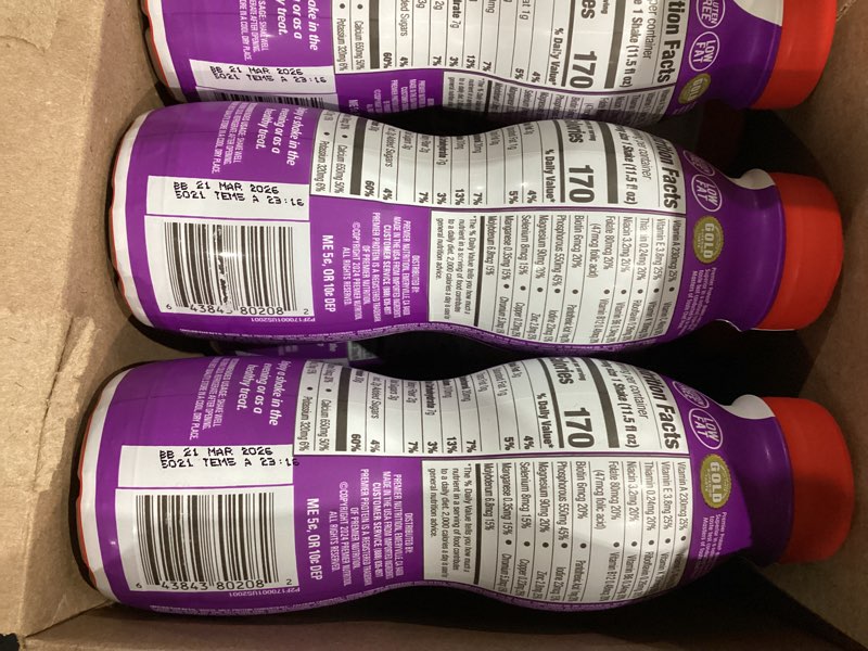 Condition photo showing New/Like New for Premier Protein Shake INDULGENCE, Decadent Dark Chocolate, 30g Protein, 170 Calories, 3g Sugar, 11.5 fl oz, 12 Pack (Packaging May Vary) Decadent Dark Chocolate 11.5 Fl Oz (Pack of 12)