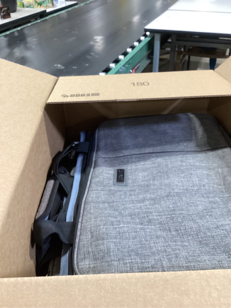 Condition photo showing Good Condition for homest sewing machine carrying case with multiple storage pockets, universal tote bag with shoulder strap compatible with most standard singer, brother, janome (grey, sewing machine bag with wheels) sewing machine bag style w grey