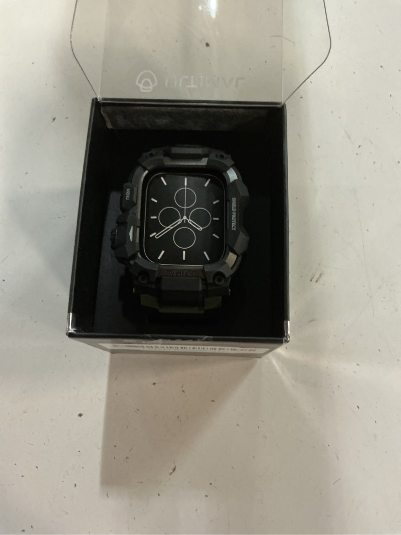 Condition photo showing Good Condition for ultimal rugged case with band for apple watch 44mm,compatible with apple watch series se 3/se 2/se generation/6/5/4, military grade shockproof bumper cover for iwatch tactical band men (army green, 44mm) army green 44mm