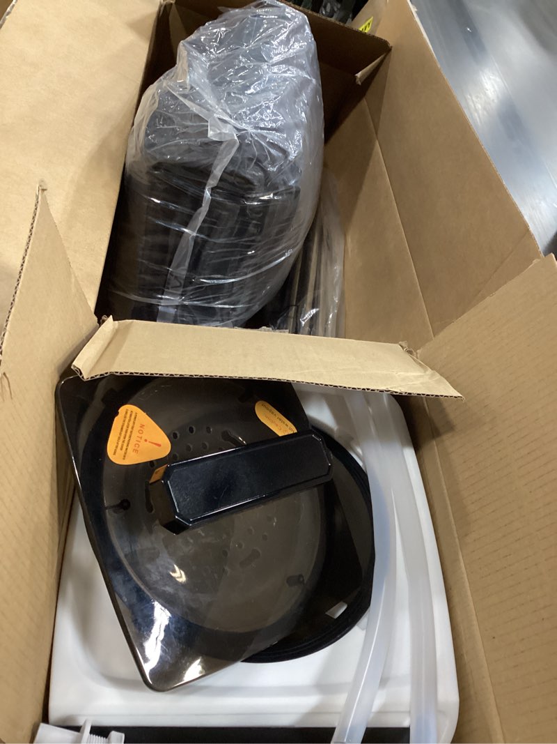 Condition photo showing As Is for Upgraded Portable Sauna for Home?Relaxation, Steam Sauna for Home with Steamer, Remote Control, Folding Chair, 9 Levels