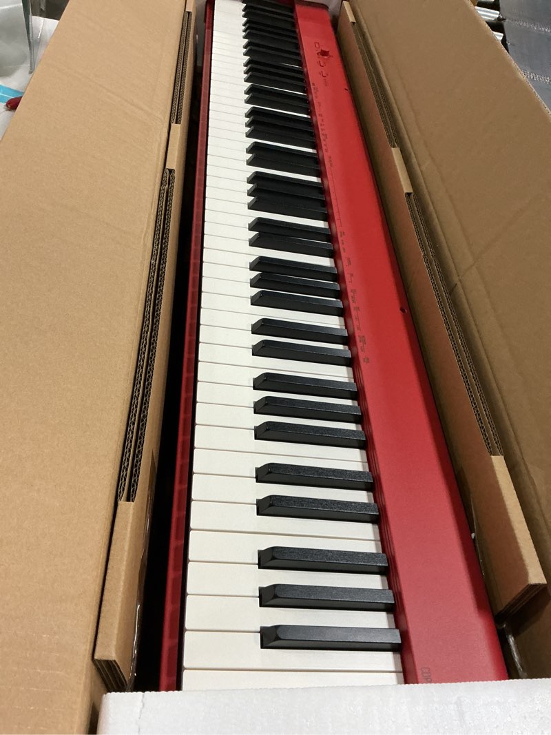 Condition photo showing Good Condition for casio cdp-s160 – 88-key weighted digital piano with scaled hammer action keyboard | duet mode for students | realistic feel, slim & portable | built-in tones, effects, usb-midi, speakers | red red digital pianos-home