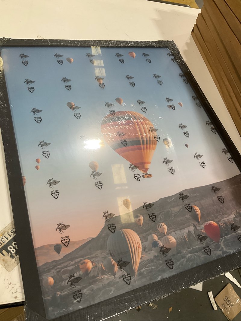 Condition photo showing New/Like New for 16x20 Picture Frame Black for Wall Hanging, Wood 16 x 20 Frame Poster Photo Frame for Wall Horizontally or Vertically, Black, 1 Pack 1 16x20 inch