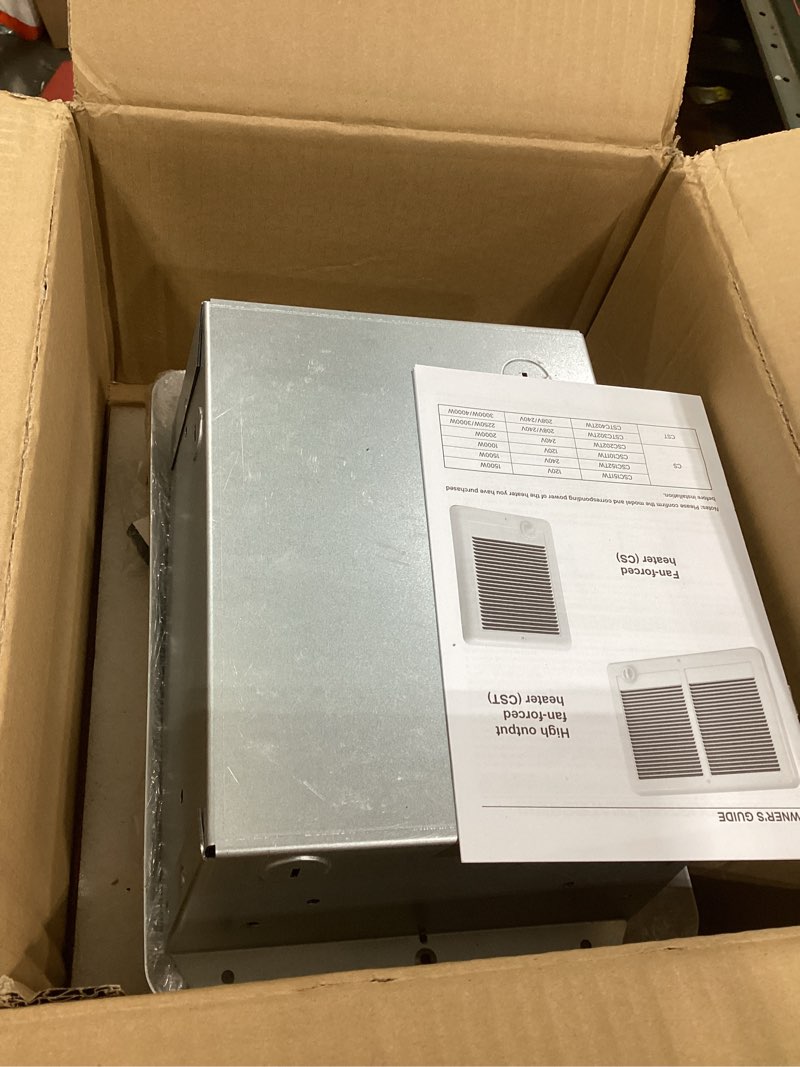 Condition photo showing Good Condition for CSC152TW Electric Wall Heater Complete Unit With Thermostat, 240 Volt 1500 Watt, High Efficiency Centrifugal Fan For Fast And Quiet Heating