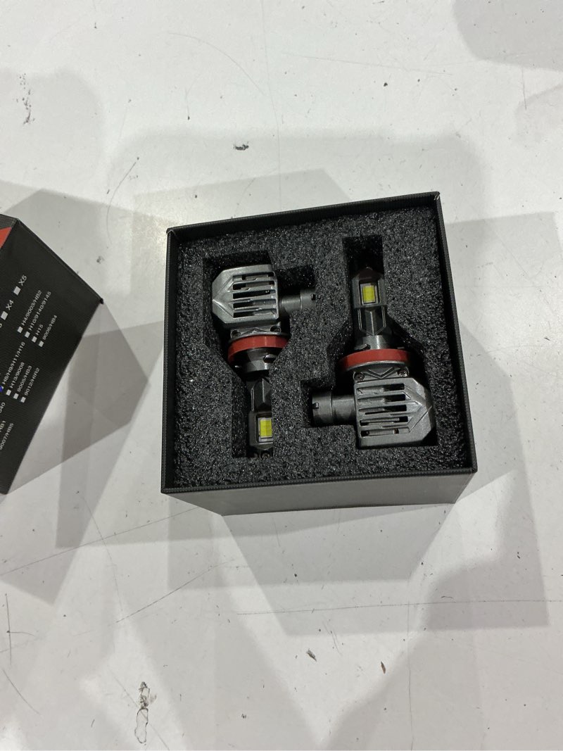 Condition photo showing Good Condition for sealight h1 1 led bulbs for h9 h8 light bulbs, superbright 6000k white, 1:1 size plug-n-play design, canbus eror free antihyper flashing, pack of 2 white x1 h11/h9/h8/h16
