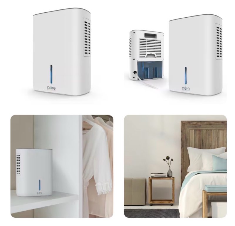 pure enrichment puredry deluxe dehumidifier 1.25 pt. dehumidifier