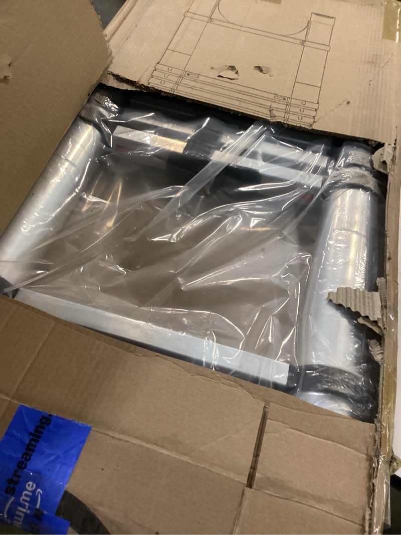 Condition photo showing Good Condition for Soctone Telescoping Ladder, 12.5 FT Aluminum Button Retraction Extension Ladder with 2 Triangle Stabilizers, Multi-Purpose Ladder with Slow Down Design, 330lbs Max Capacity for House Daily Life 12.5FT(A BUTTON)