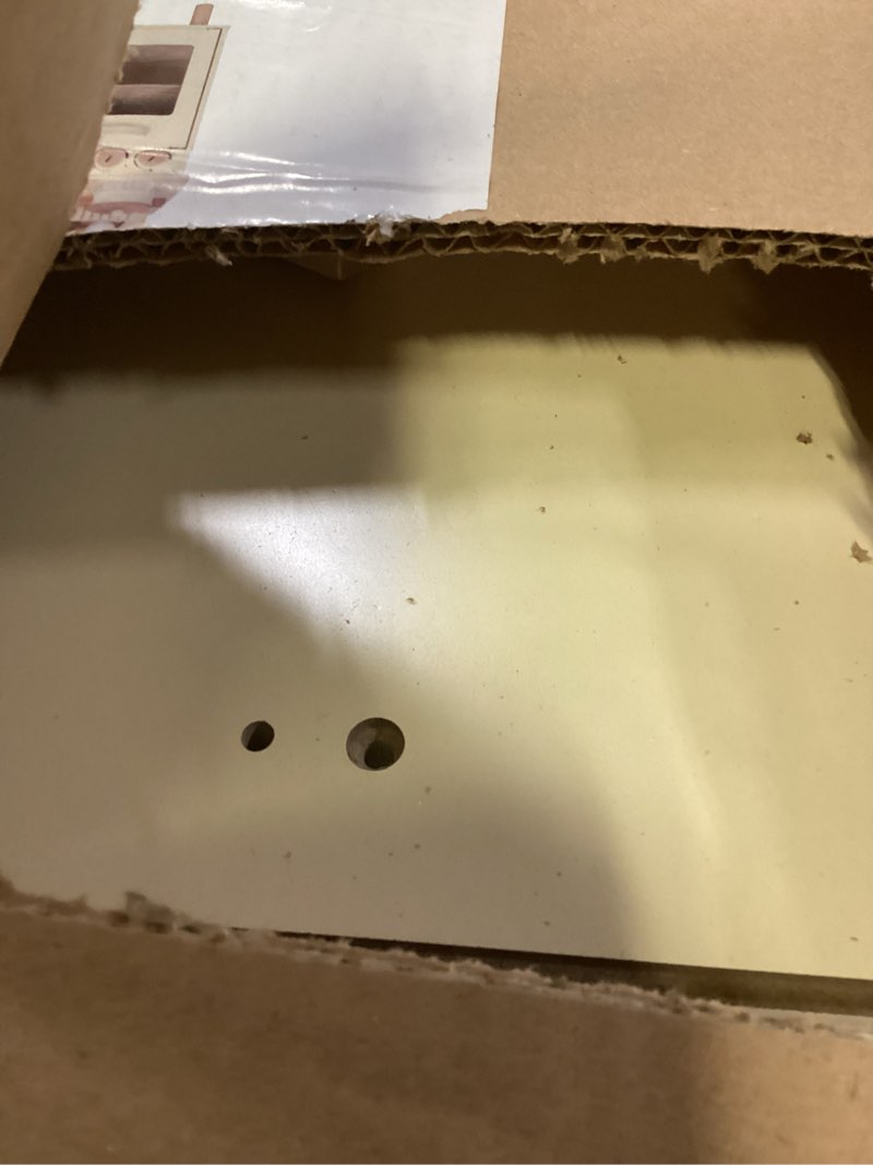 Condition photo showing Good Condition for Wooden Play Kitchen for Kids, Realistic Pretend Kitchen Playset with Swivel Faucet & Kitchen Accessories Set for Toddlers Ages 3+ Cream Yellow