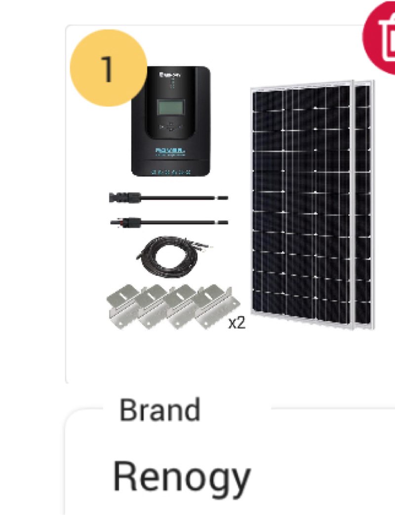 Renogy 200 Watt 12 Volt Monocrystalline Solar Starter Kit with 40 Amp Rover MPPT Charge Controller