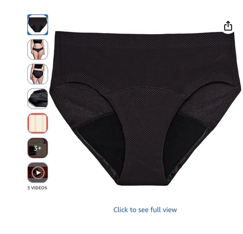 thinx for all period underwear, everyday comfort brief, holds up to 12 regular tampons*, period pant