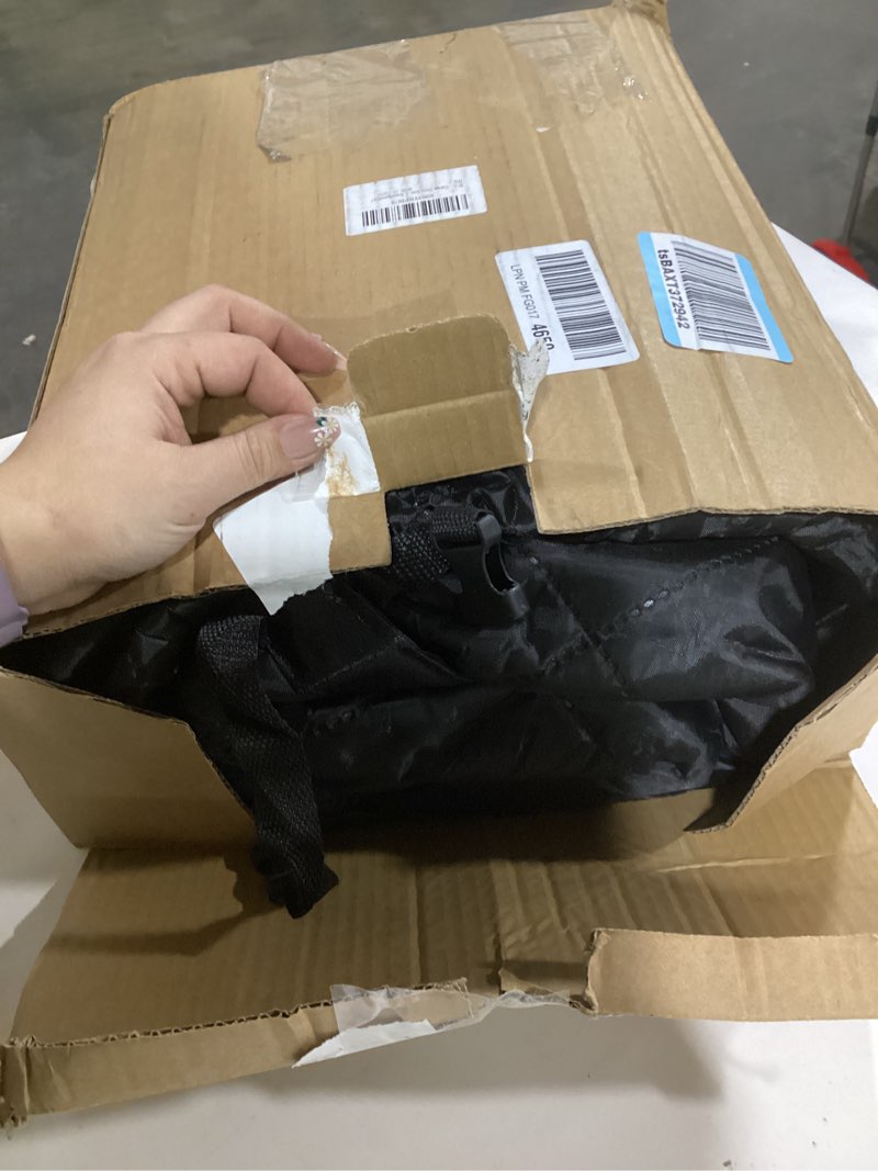 Condition photo showing Good Condition for Garage Door Screen for Winter?Garage Door Insulation Kit?Magnetic Thermal Insulated Door Curtain, Garage Insulated Door Curtain ? Weatherproof, Windproof, Soundproof(9 * 7Ft) 9*7FT Black