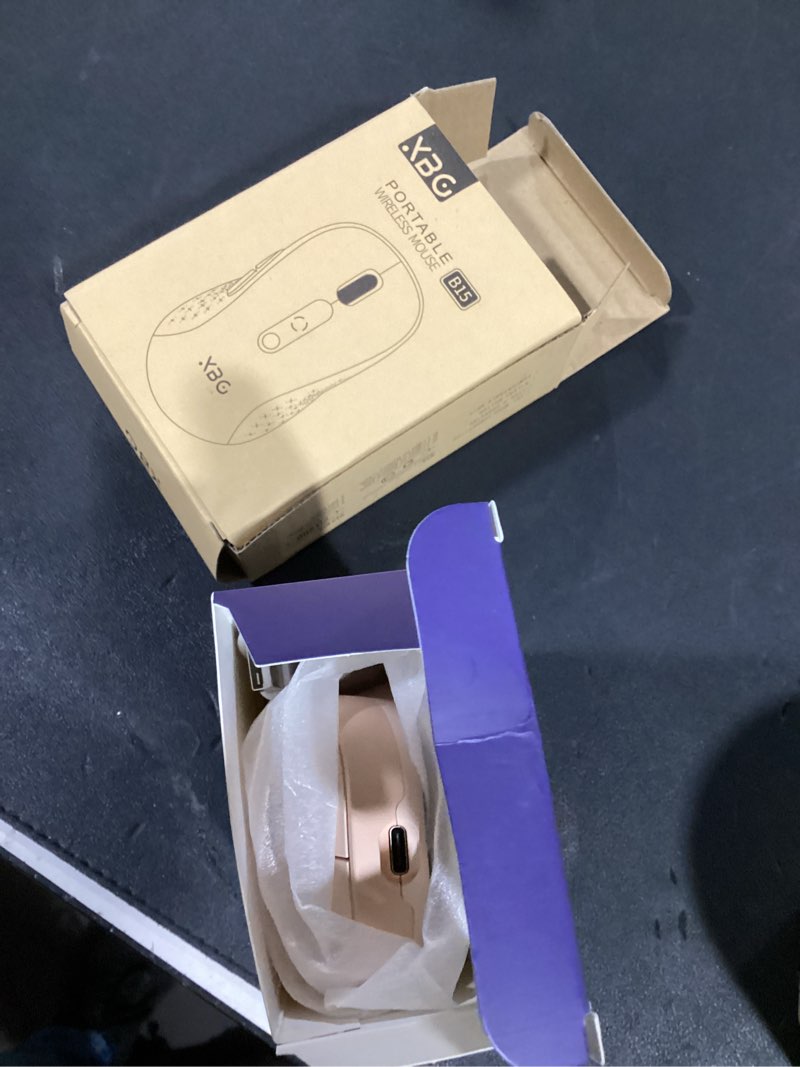 xbg b15pro wireless bluetooth mouse, bluetooth 5.0/4.0 & 2.4g tri-mode, type-c rechargeable with led