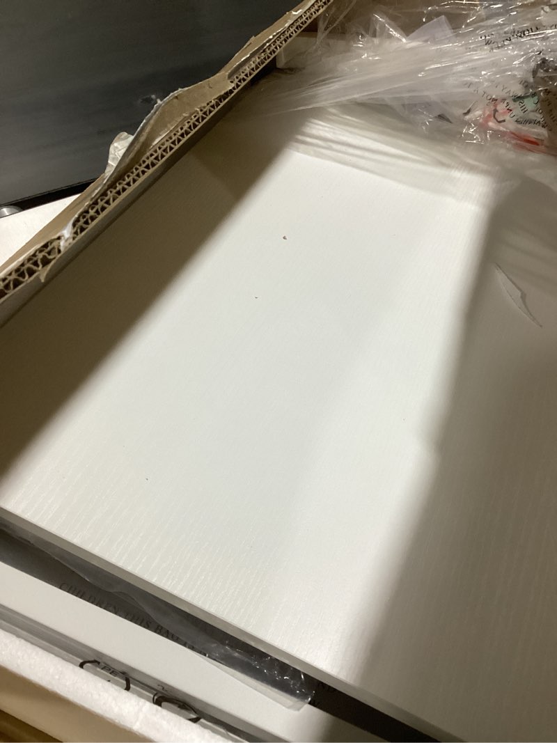 Condition photo showing Good Condition for boluo closet drawers white 3 drawer dresser for closet organizers and storage bedroom dorm modern l (15.7"d x 21.1"w x 23.4"h) white