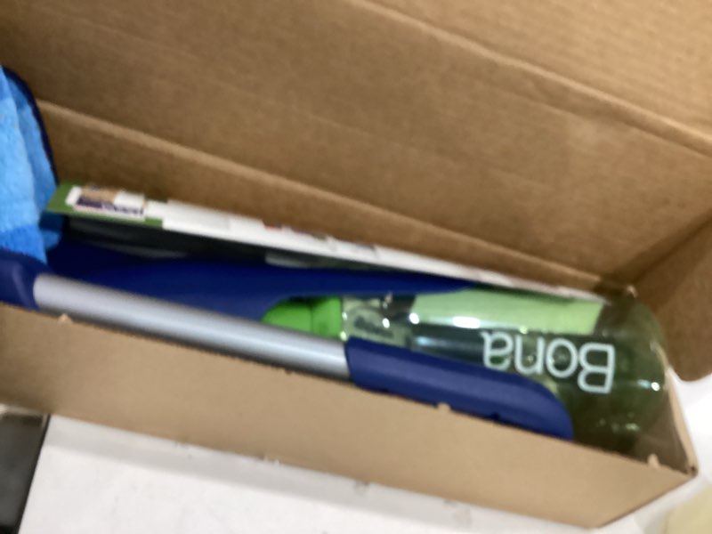 Condition photo showing As Is for bona multi-surface floor premium spray mop - includes multi-surface floor cleaner concentrate and machine washable microfiber cleaning pad - for stone, tile, laminate and vinyl lvt/lvp floors multi-surface - concentrate