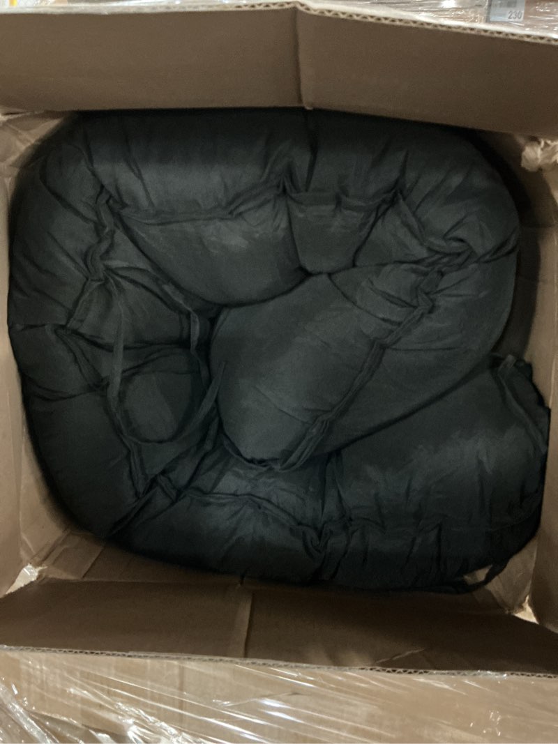 outdoor chaise lounge cushion with ties and loop