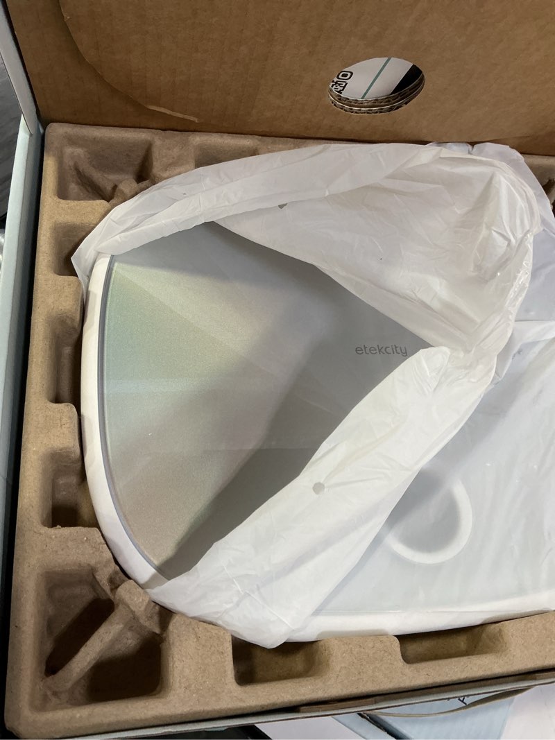 Condition photo showing Good Condition for Etekcity Smart Rechargeable Scale for Body Weight, BMI, Fat, Muscle Mass, FSA&HSA Eligible, Digital Bathroom Scale with 13 Metrics, Secret Mode, Bluetooth Connect to Free Apps, Rainbow White