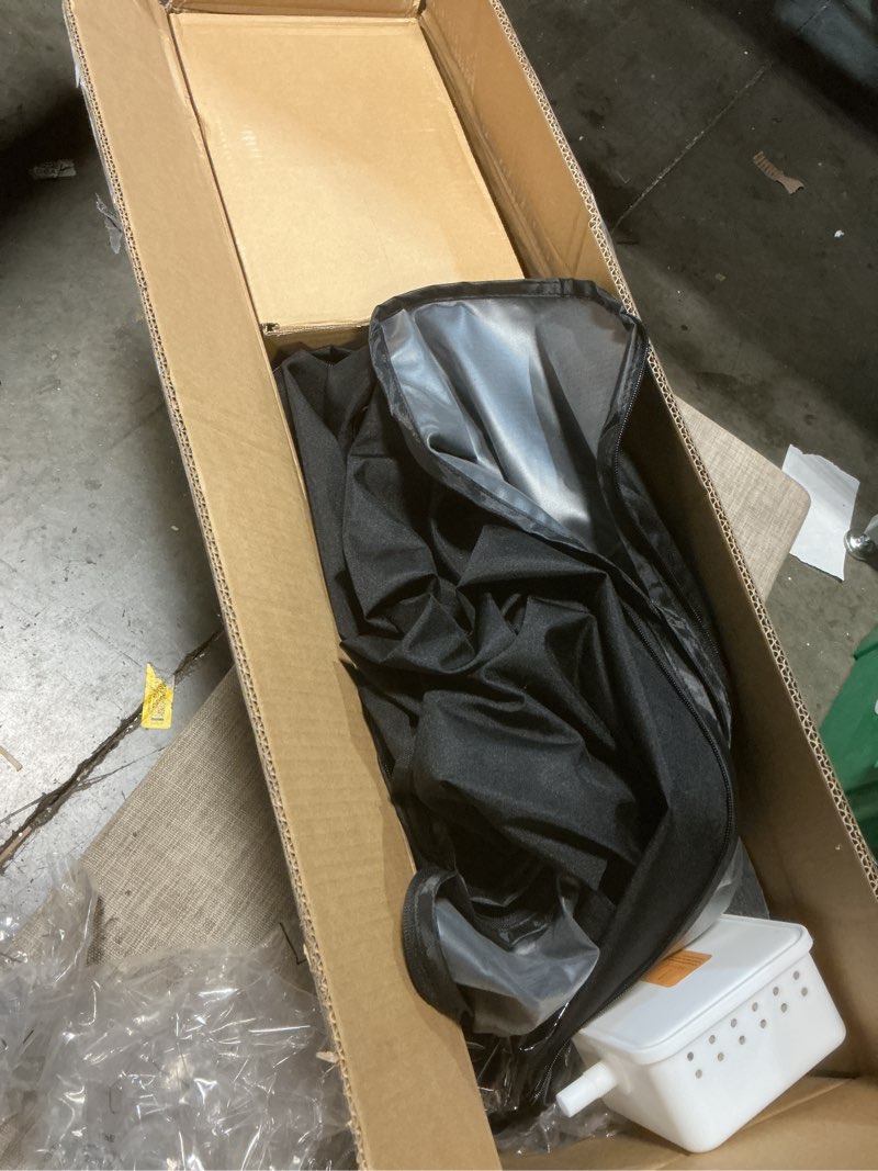 Condition photo showing Good Condition for Adamson Full Size Portable Steam Sauna - Indoor Sauna Tent for Home Spa Relaxation - Boost Health and Recovery - 2.6L 1000W Steamer - Chair - Remote - Foot Massager - New - Nylon Black