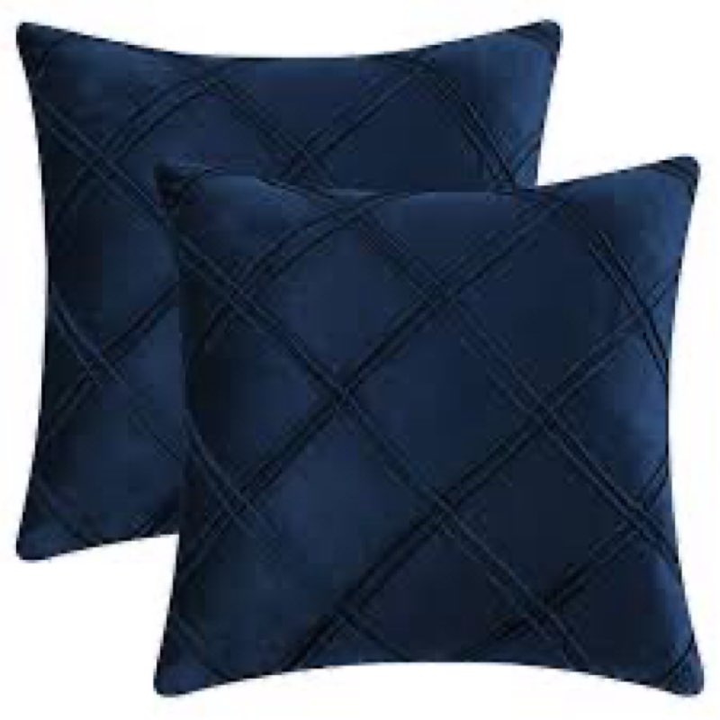 Chevron Square Pillow Cover Size: 18\" x 18\", Color: blue
