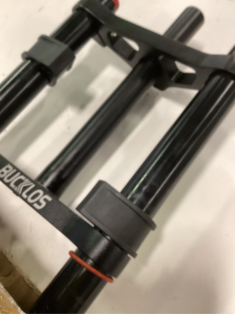 BUCKLOS 26" MTB/Snow/Beach Bike Fork 180/140mm Travel Fat Fork 1-1/8”Disc Brake QR XC Bicycle Air Suspension Fork 20*4.0inch