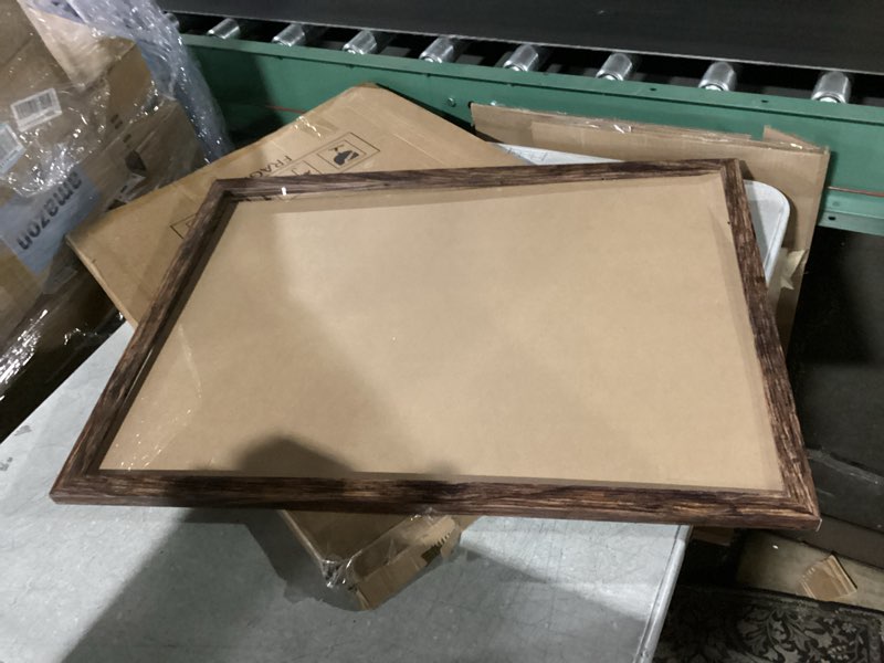 Condition photo showing Good Condition for BESCRCL 19.25x26.75 Picture Frame Brown, Poster Frames Wall Hanging, Display Pictures 19.25 x 26.75 without Mat, 1 Pack Brown 19.25x26.75