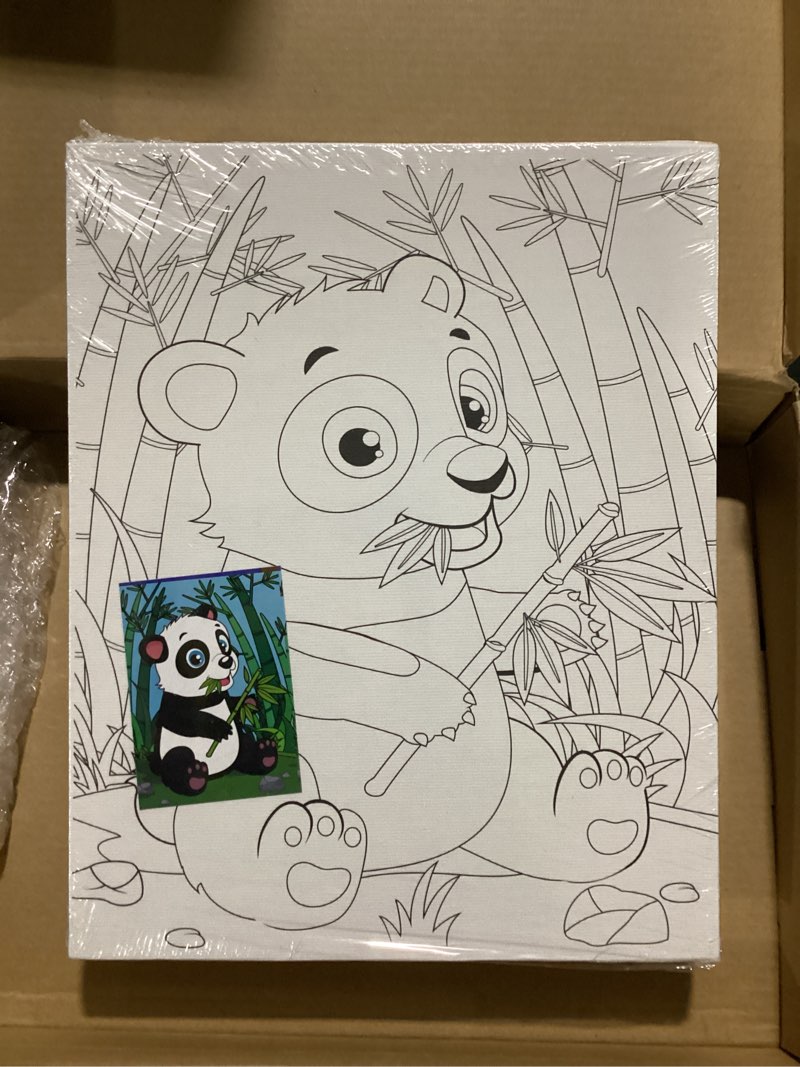 Condition photo showing New/Like New for ctosree 12 pcs pre drawn canvas for painting for boys girls pre printed cute bulk painting canvas with pictures to paint gift for valentines party favor activities(animals,10" x 8") animals 10" x 8"