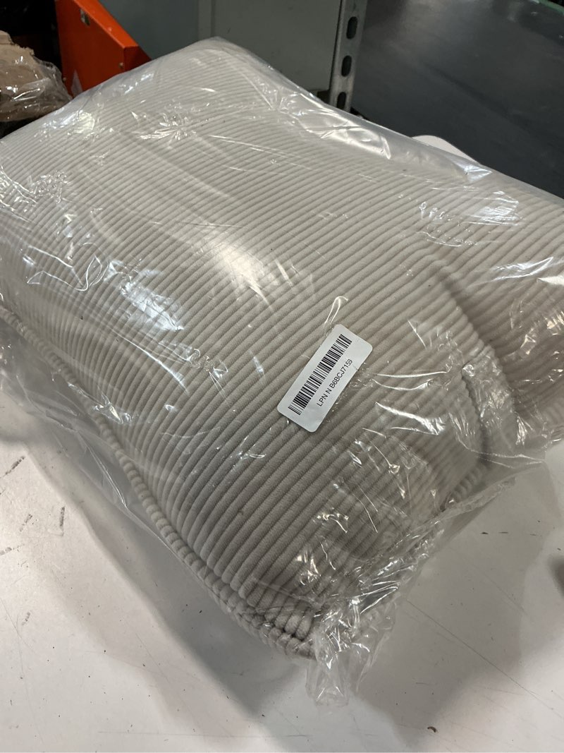 Condition photo showing Good Condition for pat. pend. corduroy lumbar support back pillow for watching tv, reading & gaming, ergonomic triangle support cushion for sofa, armchair & bed sitting, removable washable cover, beige gray beige gray standard